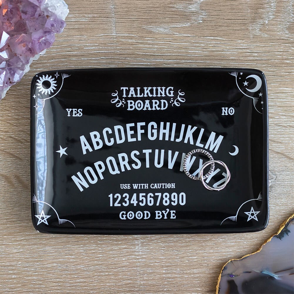 Trinket Dish - Ouija Board (Black) - Wolf Moon