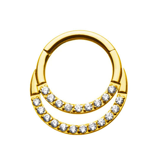 Septum - Starlit Rings (16g) (G23 Titanium) - Wolf Moon