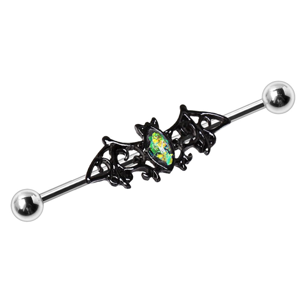 Industrial - Black & Green Bat (316L Stainless Steel)
