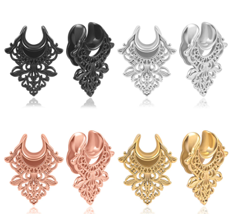 Plug - Lace Saddle (Stainless Steel) - Wolf Moon