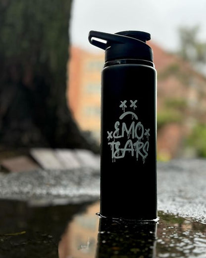 Water Bottle - Emo Tears - Wolf Moon