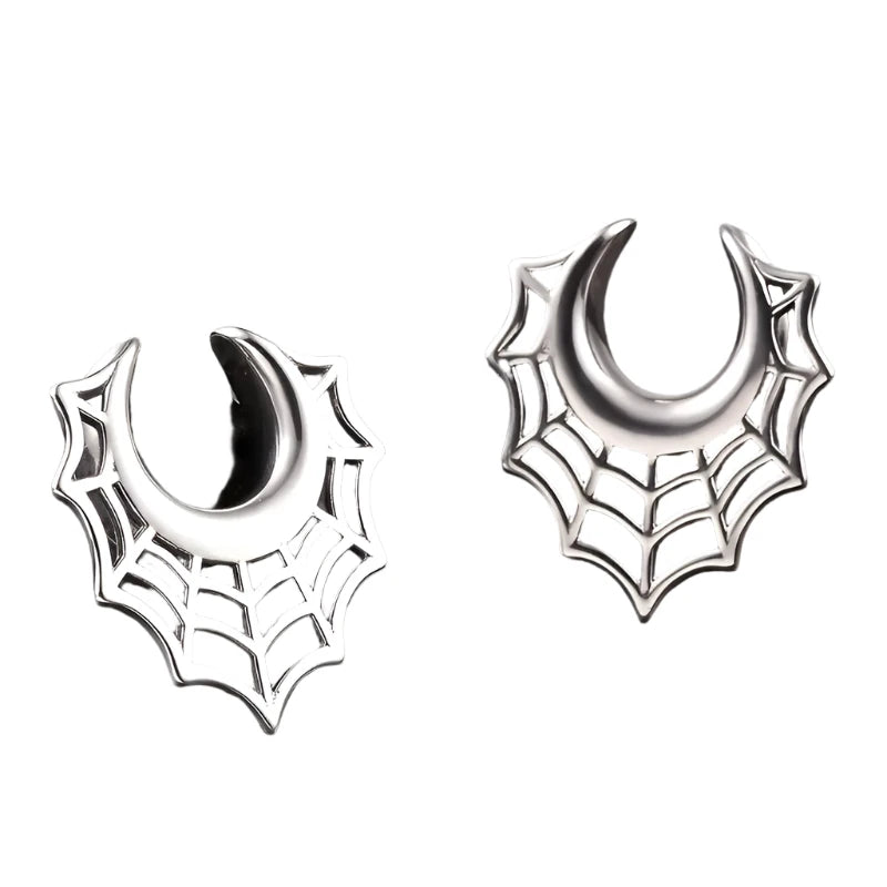 Plug - Spiderweb Saddle (Stainless Steel) - Wolf Moon