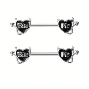 Nipple - Bite Me / Surgical Steel / 14g - Wolf Moon