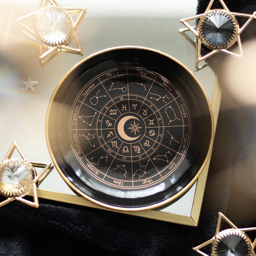 Trinket Dish - Astrology Wheel - Wolf Moon