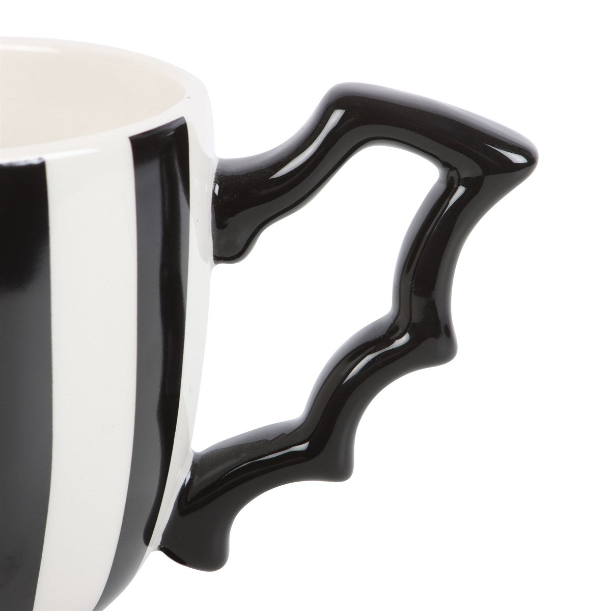 Mug - Striped Bat Wing Teacup - Wolf Moon