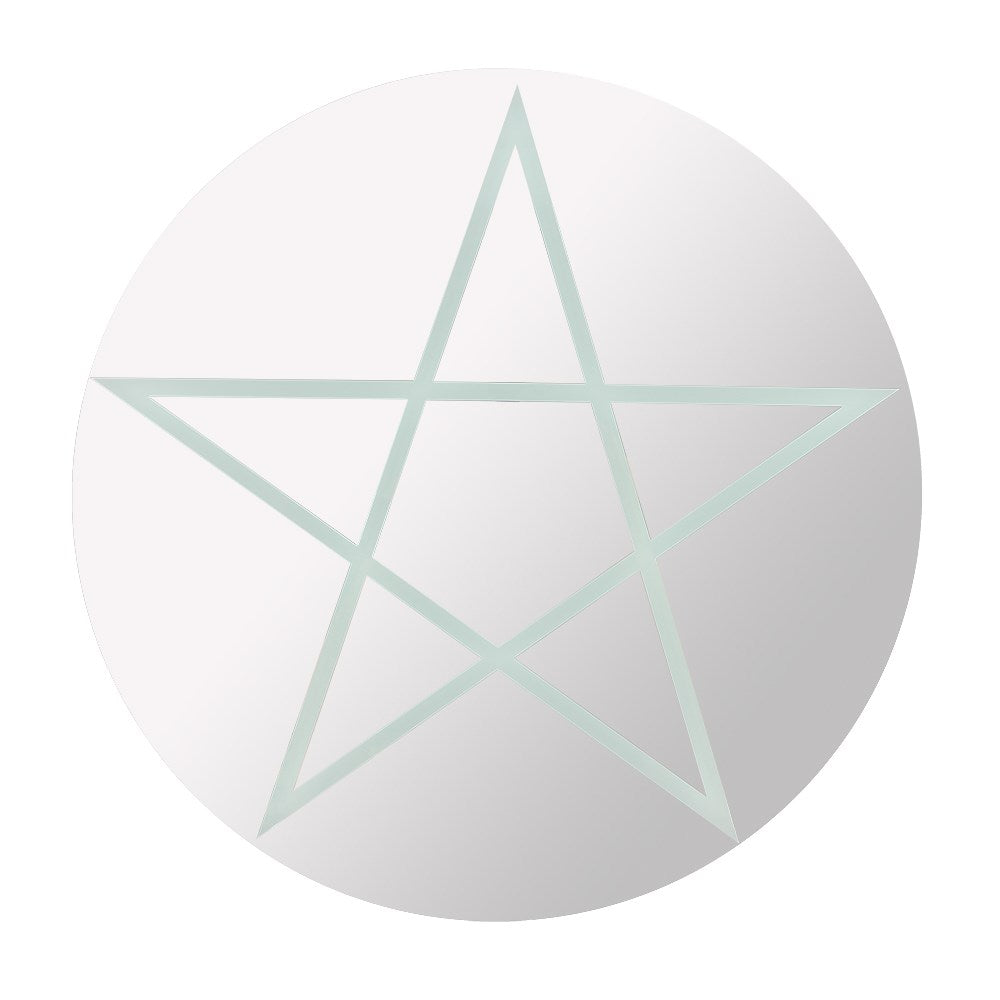 Mirror - Pentagram (Circle) - Wolf Moon
