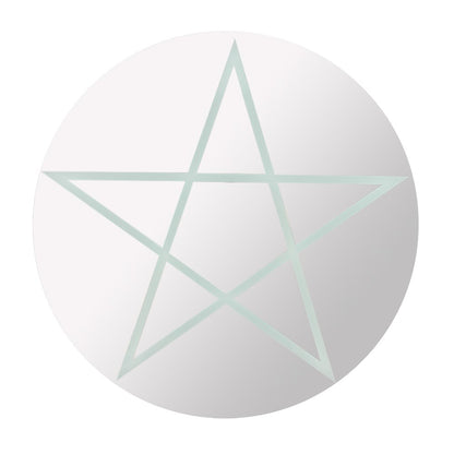 Mirror - Pentagram (Circle) - Wolf Moon
