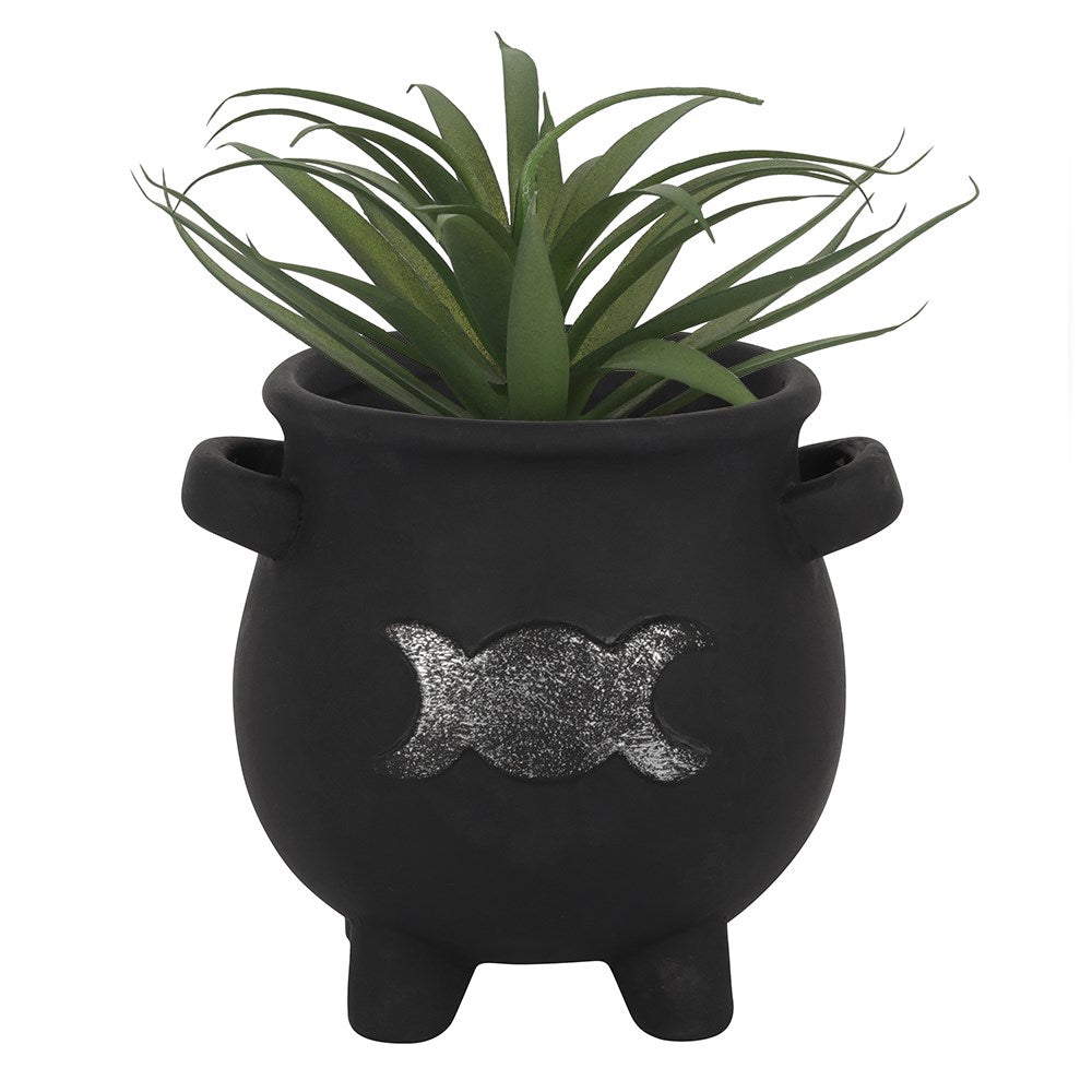 Plant Pot - Triple Moon Cauldron - Wolf Moon