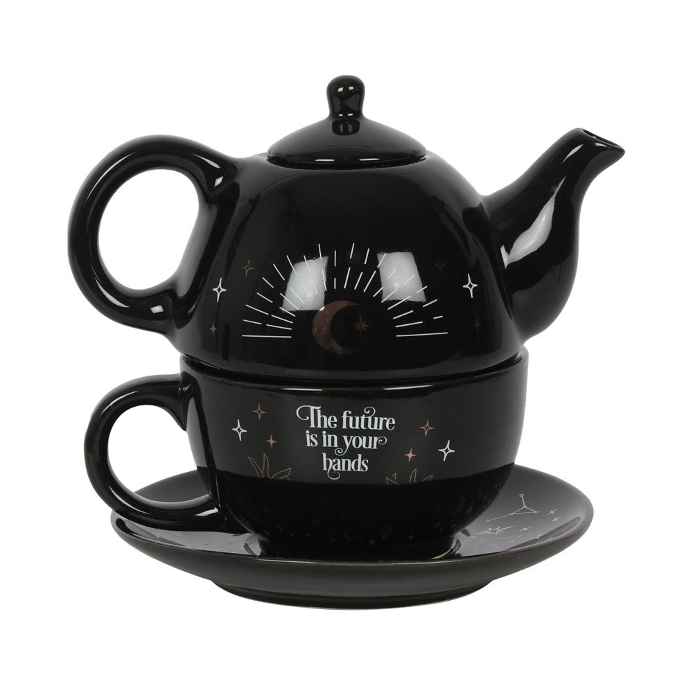 Tea Set - Fortune Teller (For One) - Wolf Moon