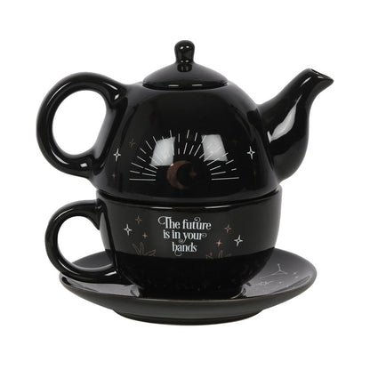 Tea Set - Fortune Teller (For One) - Wolf Moon