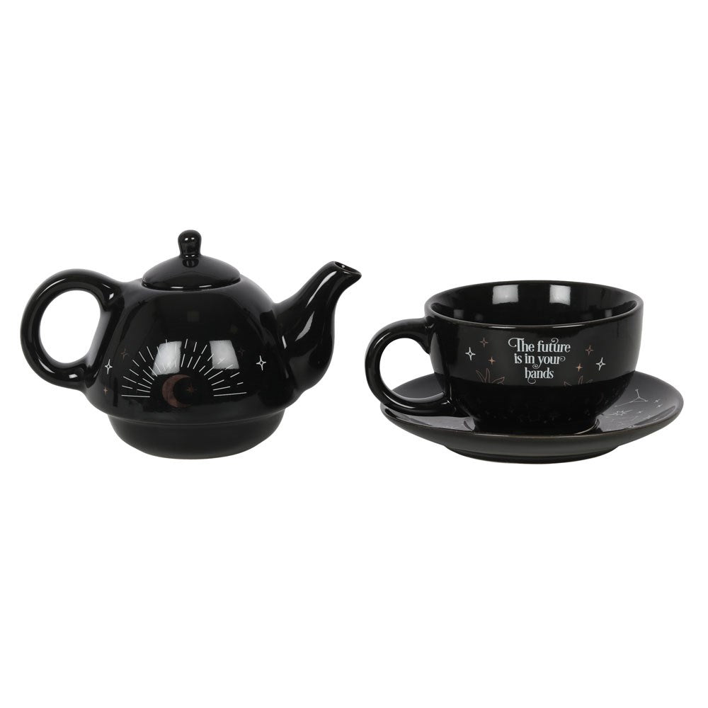 Tea Set - Fortune Teller (For One) - Wolf Moon