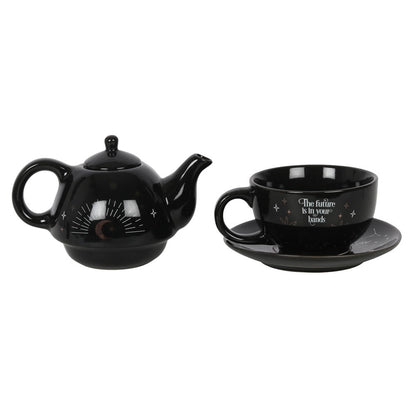 Tea Set - Fortune Teller (For One) - Wolf Moon
