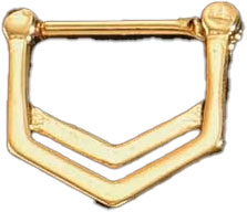 Septum - Triangles (16g) (Surgical Steel) - Wolf Moon