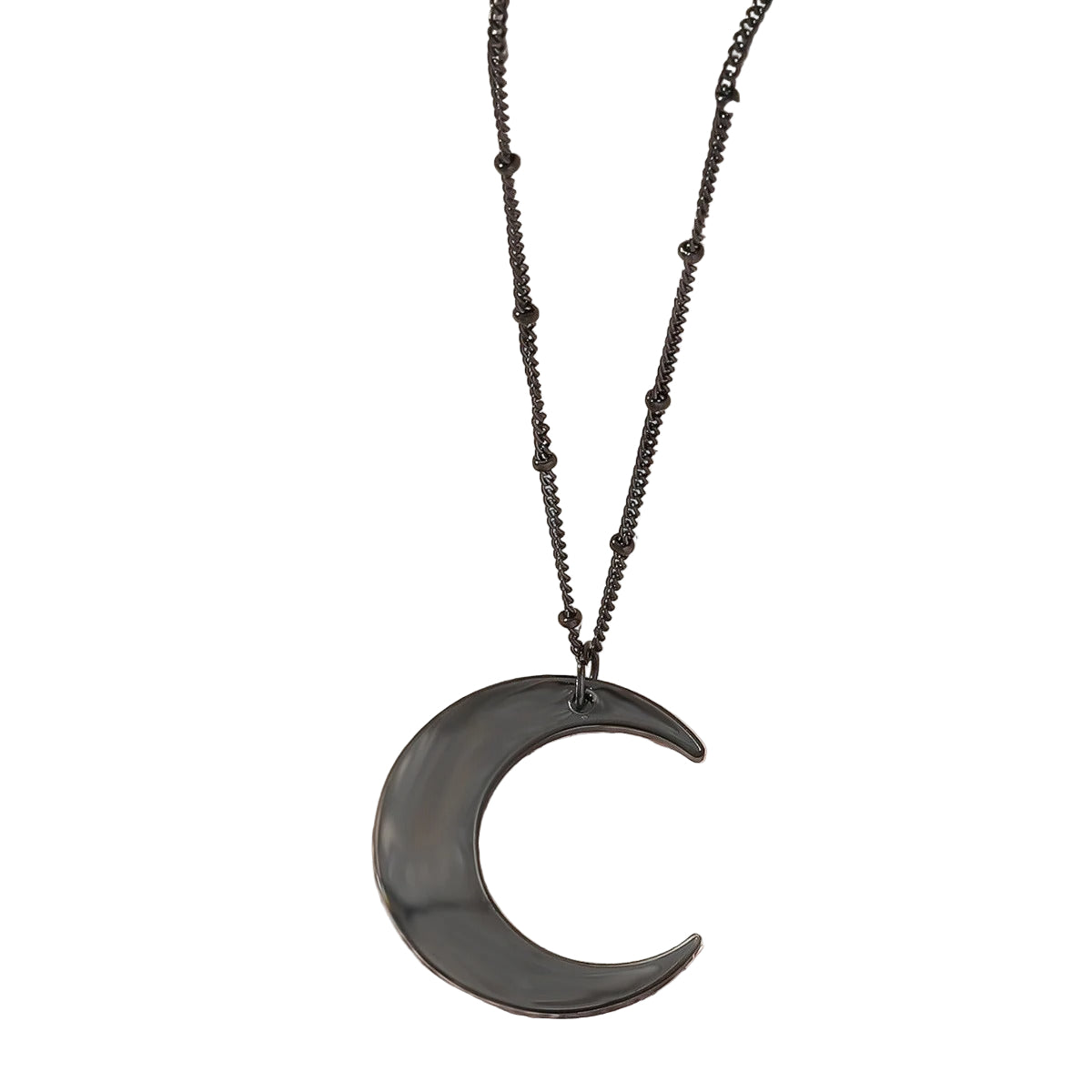 Necklace - Moon (Titanium) - Wolf Moon