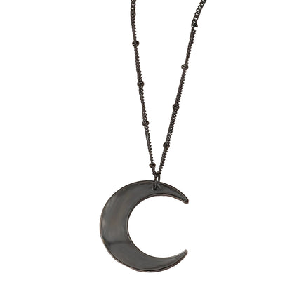 Necklace - Moon (Titanium) - Wolf Moon