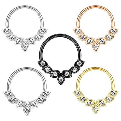 Septum - Leaf Crown (16g) (Surgical Steel) - Wolf Moon