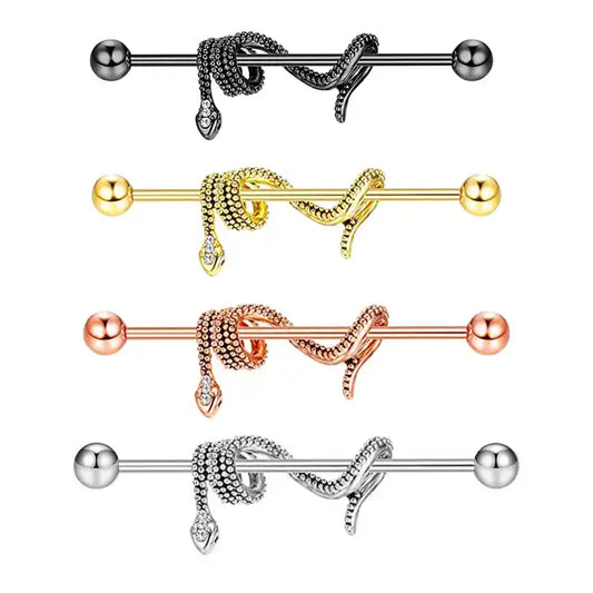 Industrial - Snake (14g) (Stainless Steel) - Wolf Moon