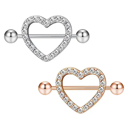 Nipple - Heart / Surgical Steel / 14g - Wolf Moon
