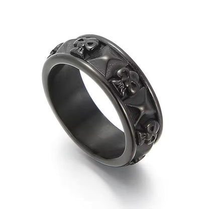 Ring - Death's Mark (Titanium) - Wolf Moon