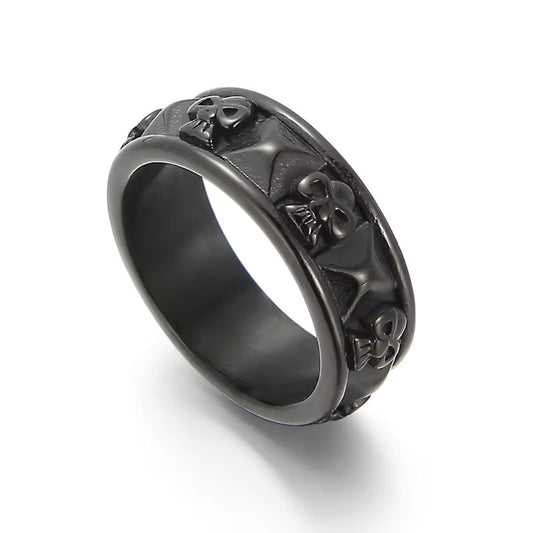 Ring - Death's Mark (Titanium) - Wolf Moon