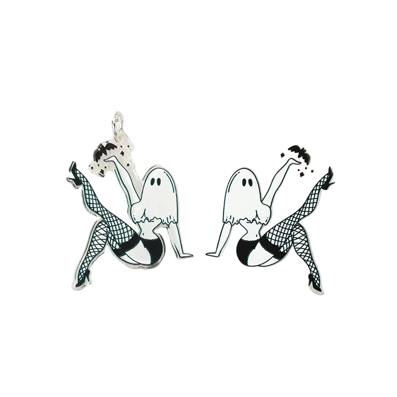 Acrylic Earrings – Collection II - Wolf Moon