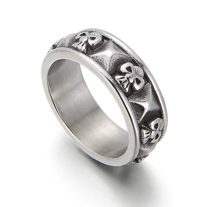 Ring - Death's Mark (Titanium) - Wolf Moon