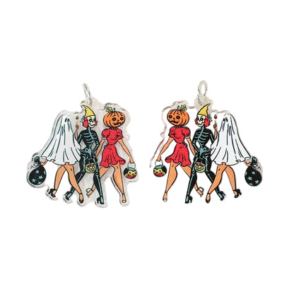 Acrylic Earrings – Collection II - Wolf Moon