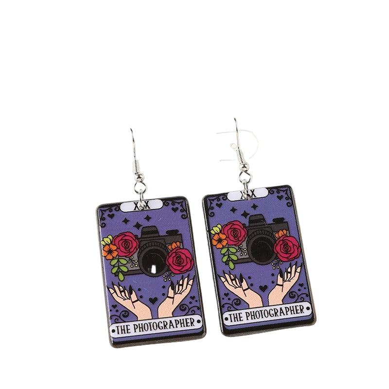 Acrylic Earrings – Collection II - Wolf Moon