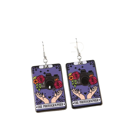 Acrylic Earrings – Collection II - Wolf Moon