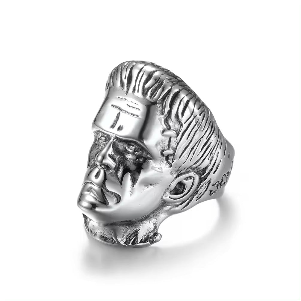 Ring - Frankenstein (Stainless Steel) (Silver) - Wolf Moon