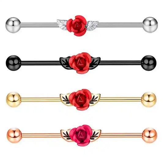 Industrial - Rose (14g) (Stainless Steel) - Wolf Moon