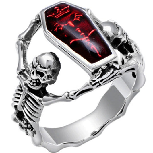 Ring - Coffin Red - Wolf Moon