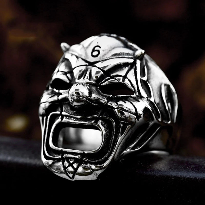 Ring - Slipknot Masks (Stainless Steel) - Wolf Moon