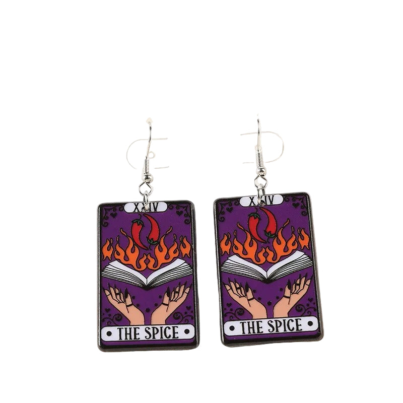 Acrylic Earrings – Collection II - Wolf Moon
