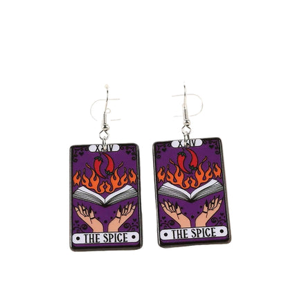 Acrylic Earrings – Collection II - Wolf Moon