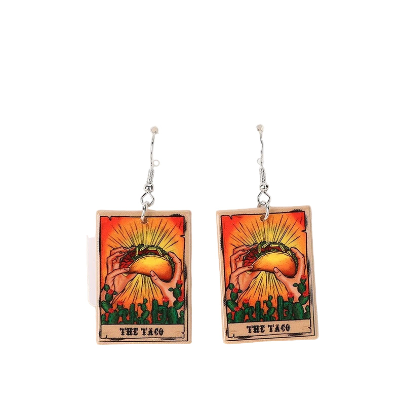Acrylic Earrings – Collection II - Wolf Moon