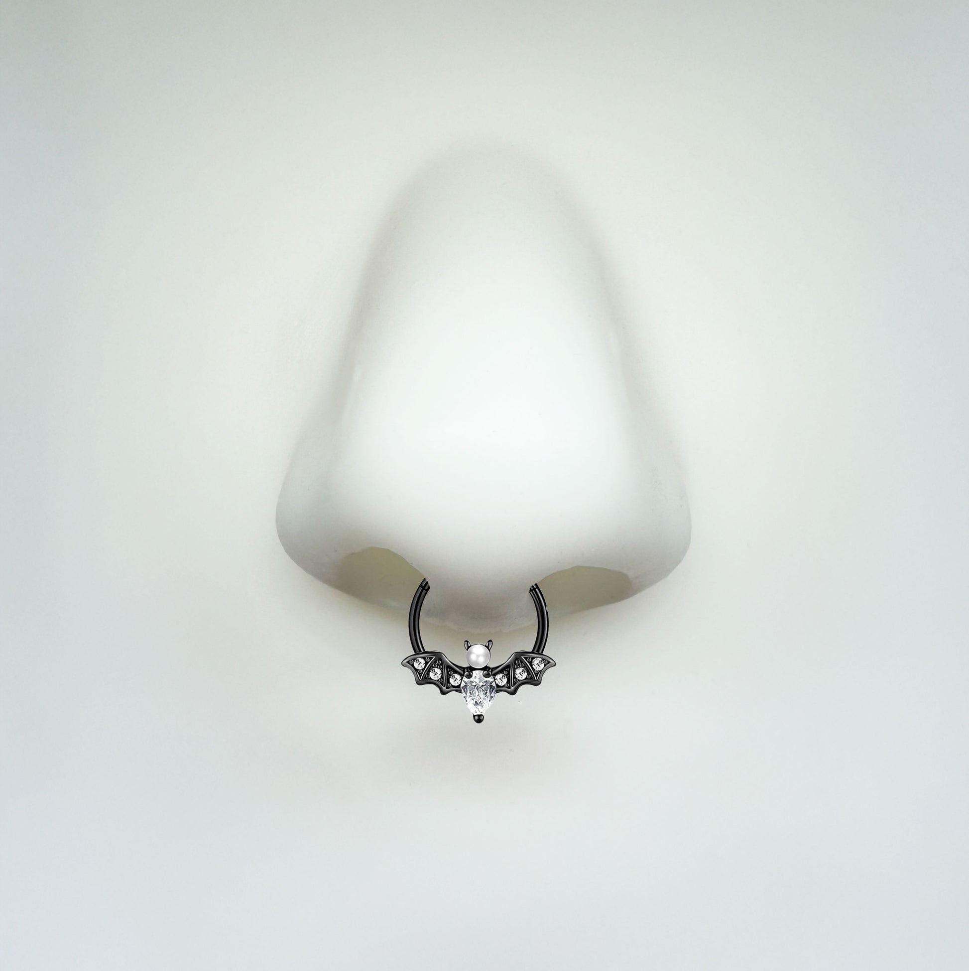 Septum - Bat Clicker Pearl (16g) (Surgical Steel) - Wolf Moon