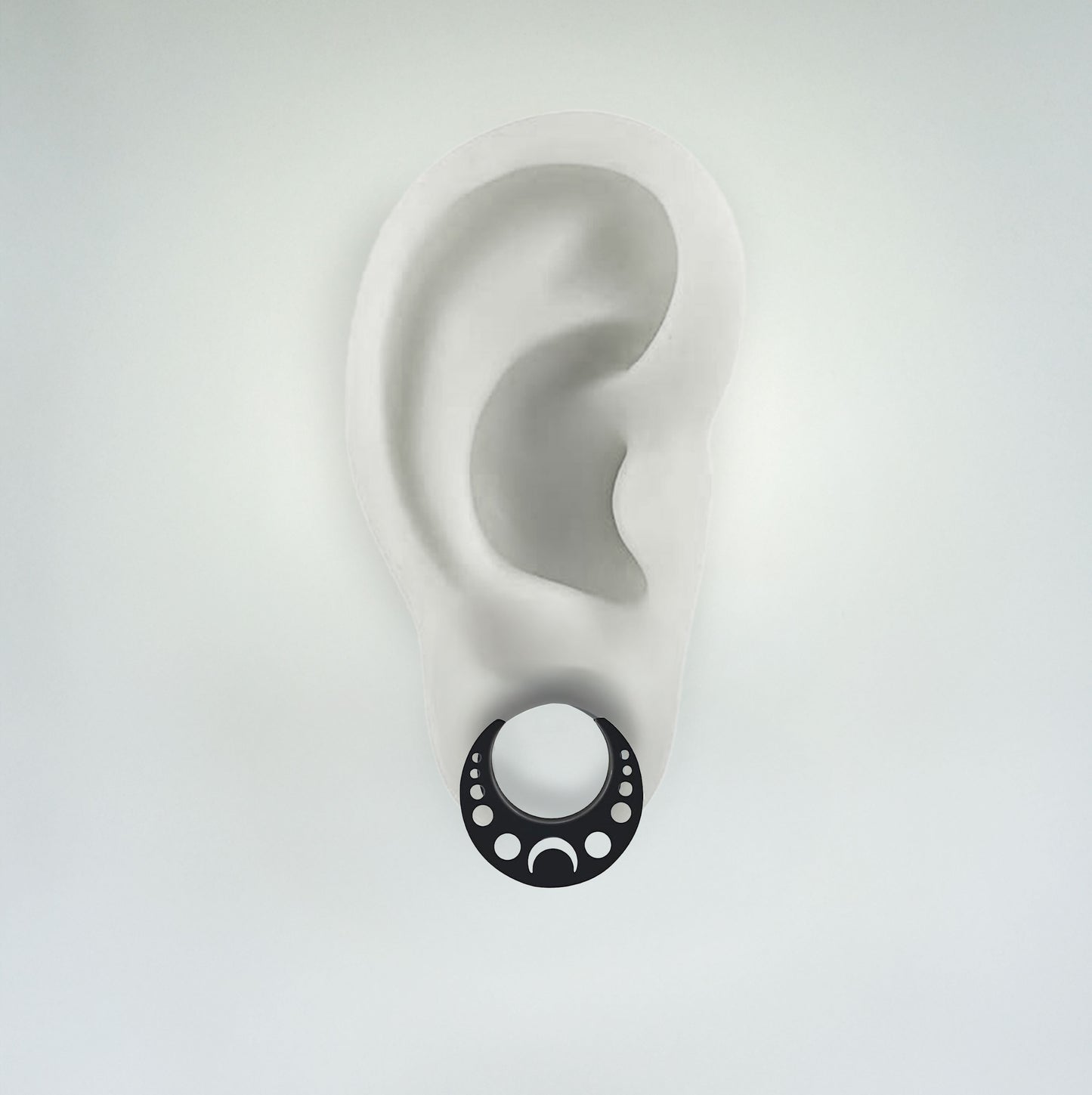 Plug - Moon Phase Saddle (Stainless Steel) - Wolf Moon