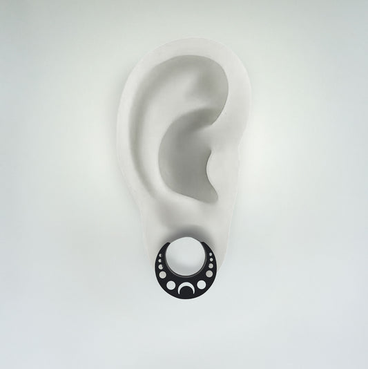 Plug - Moon Phase Saddle (Stainless Steel) - Wolf Moon
