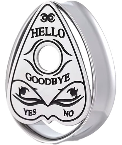 Plug - Planchette Teardrop (Stainless Steel) - Wolf Moon