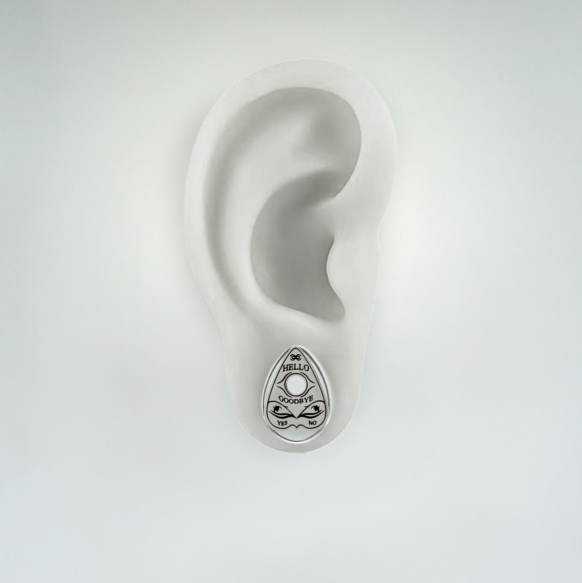 Plug - Planchette Teardrop (Stainless Steel) - Wolf Moon