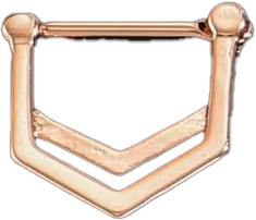 Septum - Triangles (16g) (Surgical Steel) - Wolf Moon