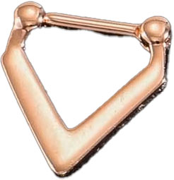 Septum - Triangles (16g) (Surgical Steel) - Wolf Moon