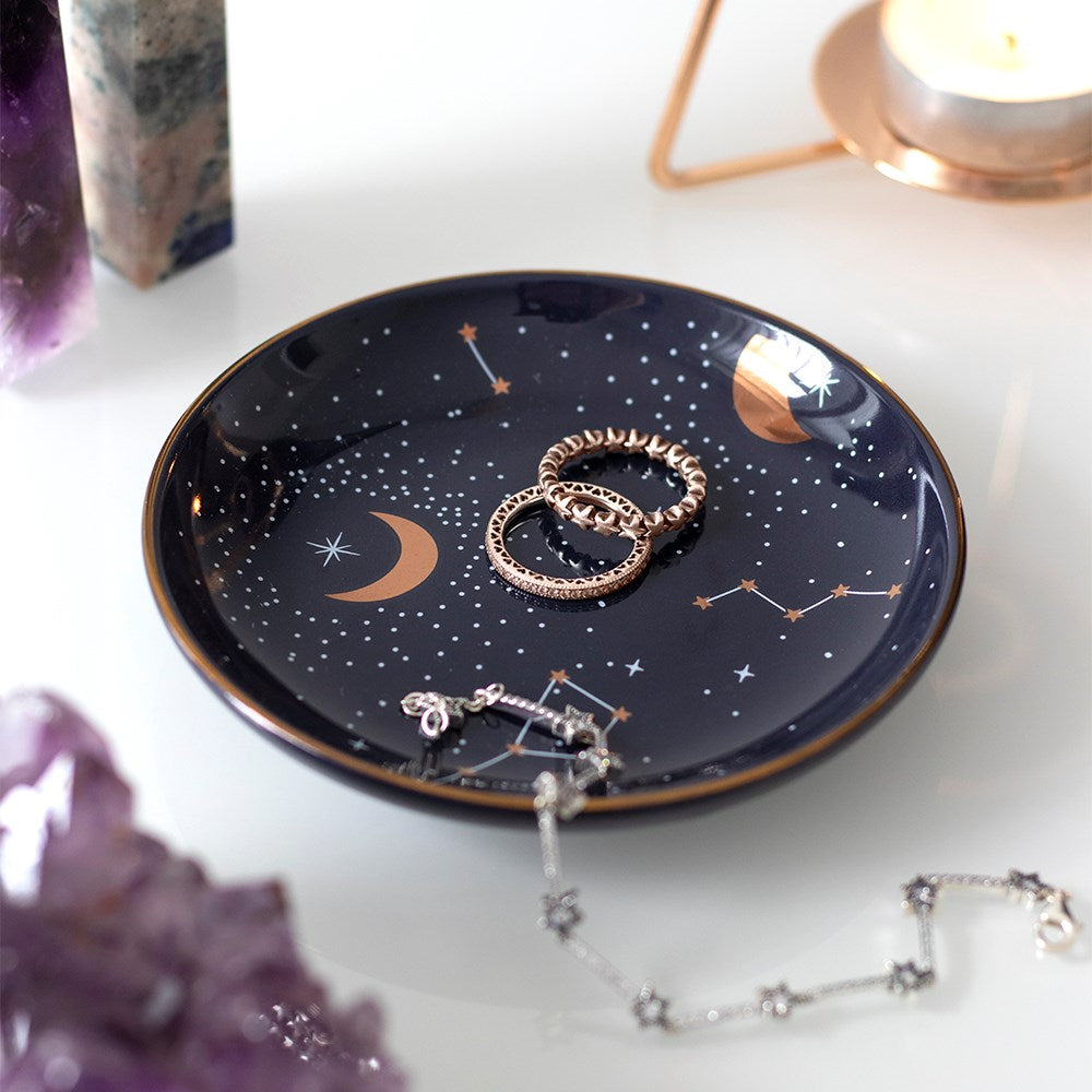 Trinket Dish - Starry Sky (Black) - Wolf Moon