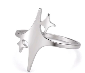 Ring - Starshine (Stainless Steel) - Wolf Moon