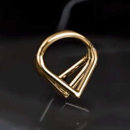 Septum - Triple Triangle (16g) (8mm) (Titanium) - Wolf Moon