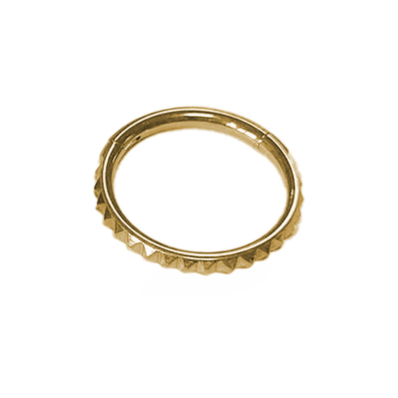 Septum - Studded Single Hoop (16G) (F136 Titanium) - Wolf Moon