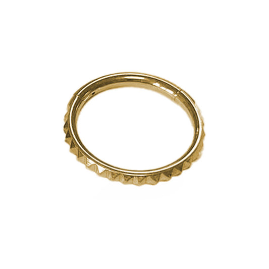 Septum - Studded Single Hoop (16G) (F136 Titanium) - Wolf Moon