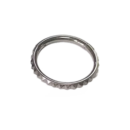 Septum - Studded Single Hoop (16G) (F136 Titanium) - Wolf Moon