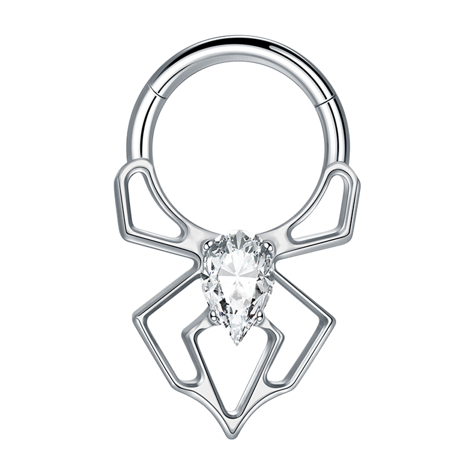 Septum - Silk Spider (16G) (G23 Titanium) - Wolf Moon